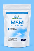 MSM Oral Bulk Flake 16 oz. (1-lb.) Mylar Zip Lock Bag